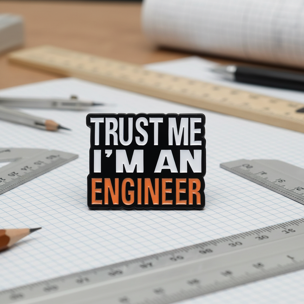 🛠️📐 Trust Me, I’m an Engineer Pin
