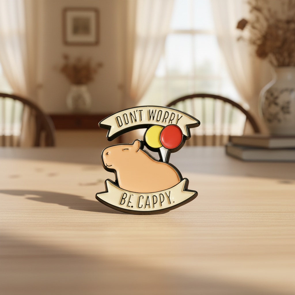 🎈 Don’t Worry, Be Cappy Pin