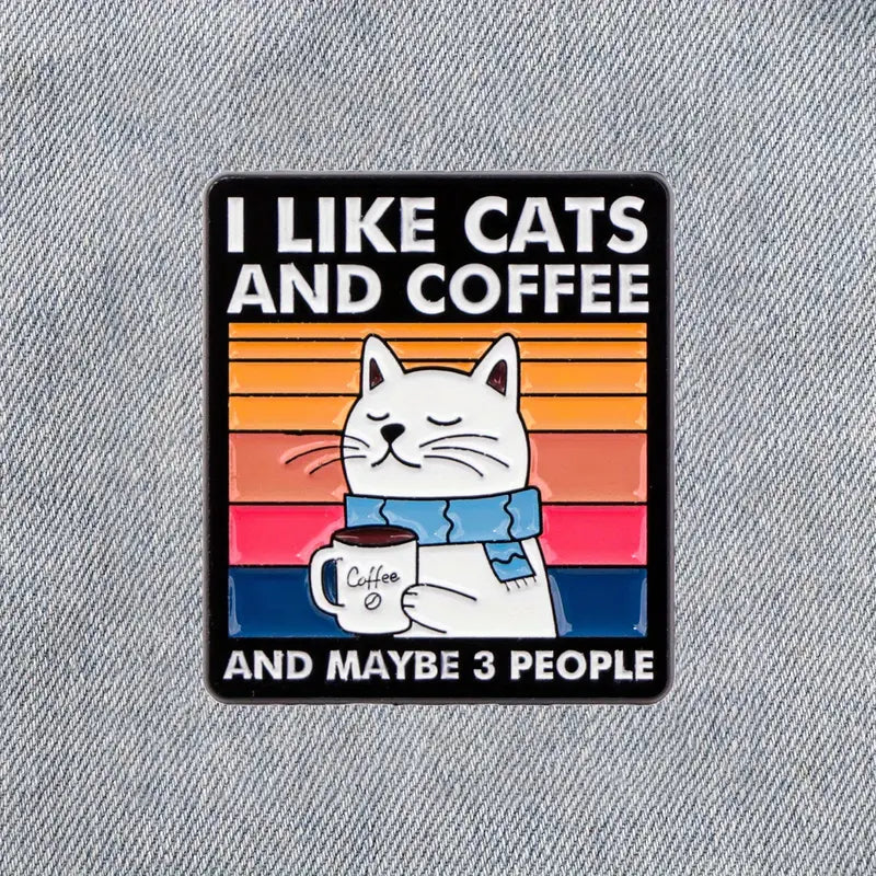 ๐พโ Cats, Coffee & Maybe 3 People Pin