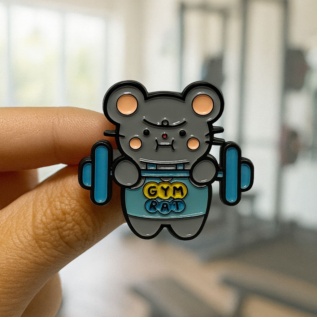 Gym Rat Pin