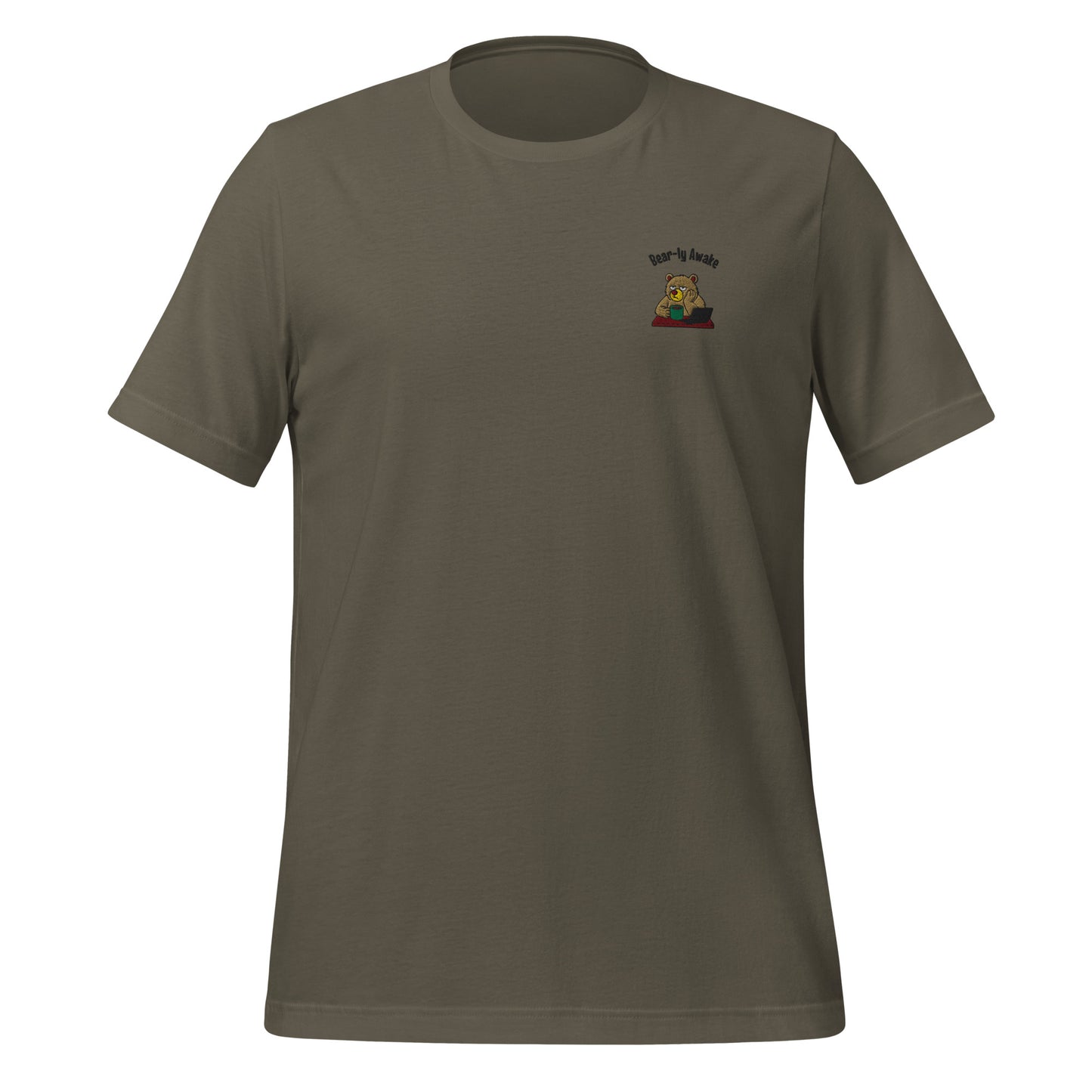 Bear-ly Awake Embroidered T-Shirt