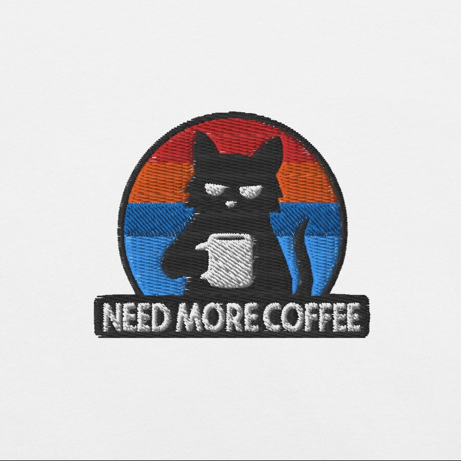 Black Cat Retro Sunset