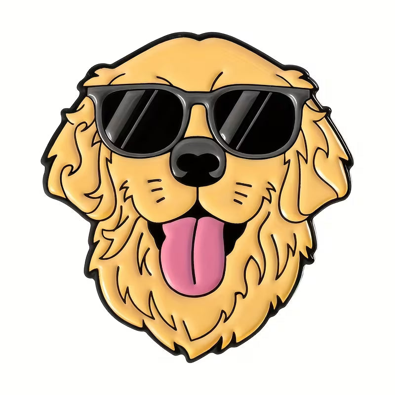 Golden Retriever with Sunglasses