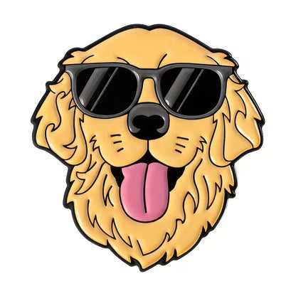 Golden Retriever with Sunglasses