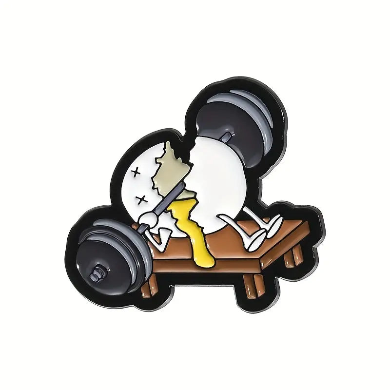 🍳 Weightlifting Egg Pin