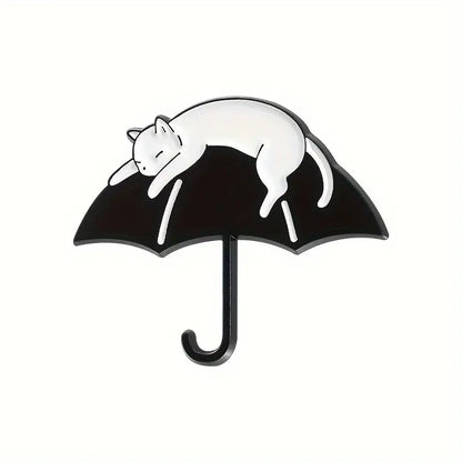 Cat & Umbrella Pin