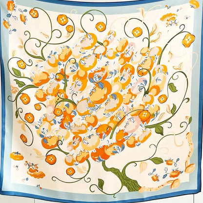 Bohemian Bloom Mulberry Silk Scarf