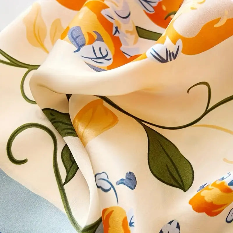 Bohemian Bloom Mulberry Silk Scarf