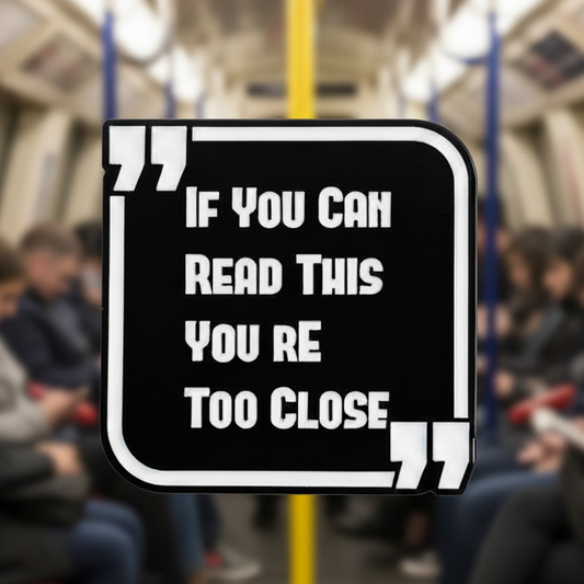 🚧😆 Too Close Warning Pin