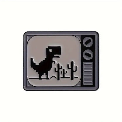 🦖📺 Pixel Dino Game Pin