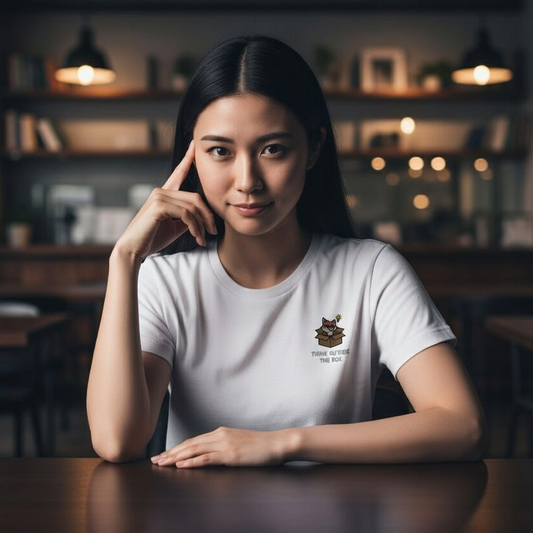Think Outside The Fox Embroidered T-Shirt