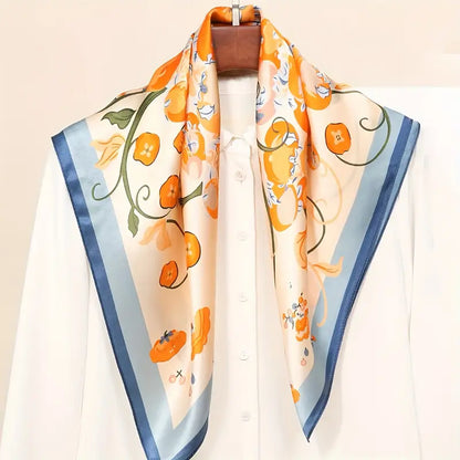 Bohemian Bloom Mulberry Silk Scarf