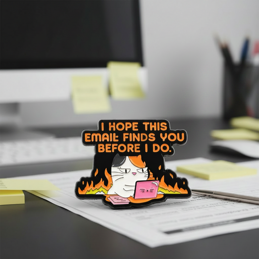 I Hope This Email Finds You Before I Do (Orange & Black Cat)