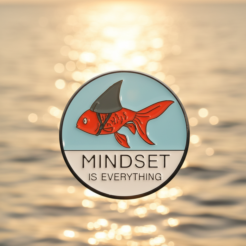 🐠🦈 Mindset Is Everything Pin
