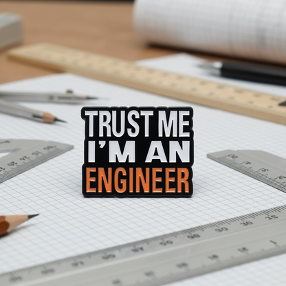 🛠️📐 Trust Me, I’m an Engineer Pin