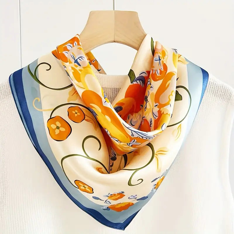 Bohemian Bloom Mulberry Silk Scarf