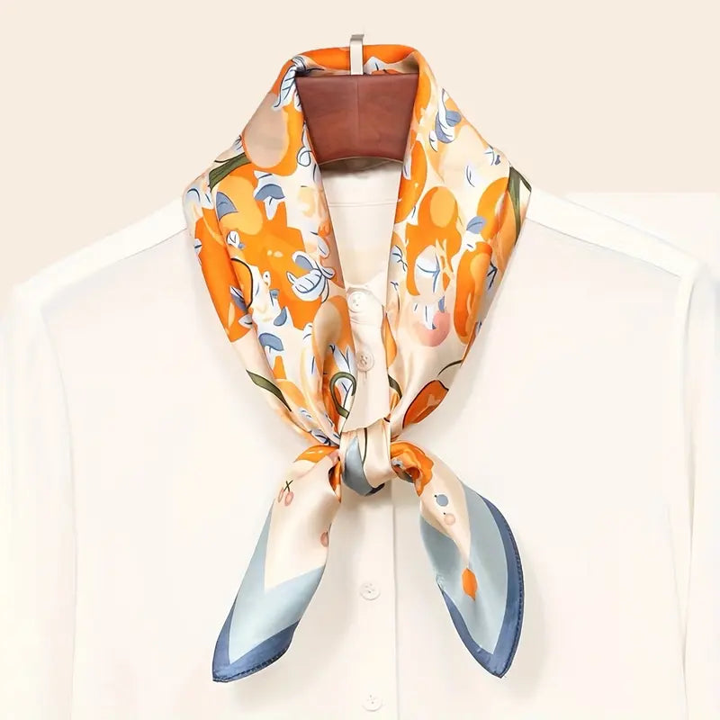 Bohemian Bloom Mulberry Silk Scarf