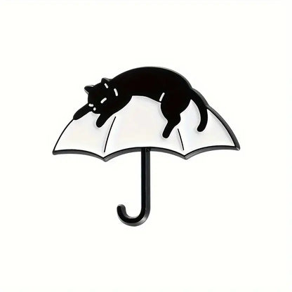 Cat & Umbrella Pin