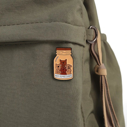 🐶✨ Anti-Depressants Dog Jar Pin