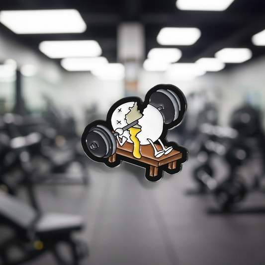 🍳 Weightlifting Egg Pin
