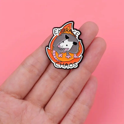 🔥🐀 Embrace Chaos Pin