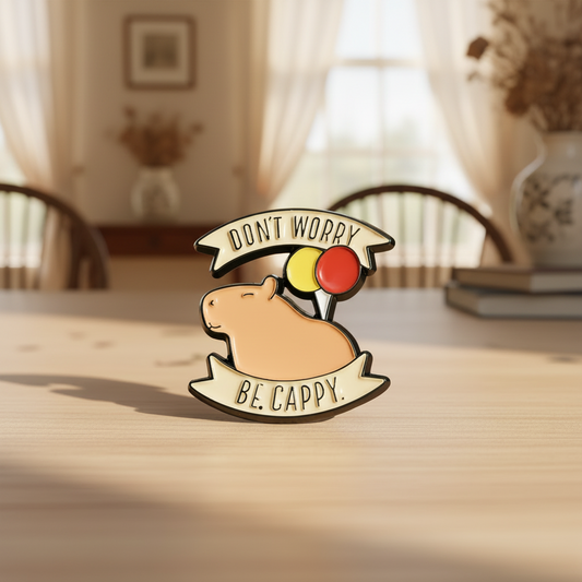 🎈 Don’t Worry, Be Cappy Pin