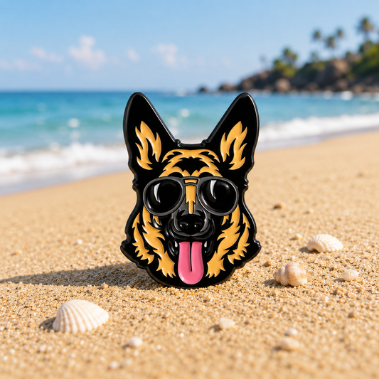 German Shepherd with Sunglasses