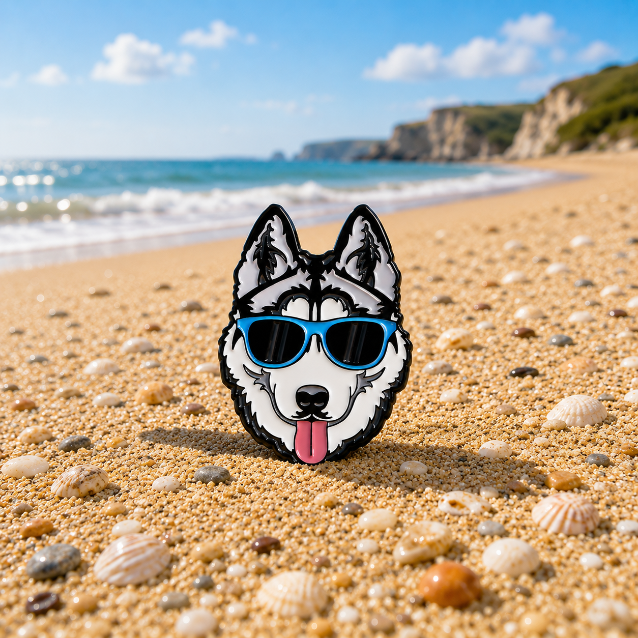 Husky with Sunglasses