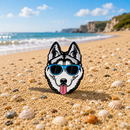 Husky with Sunglasses