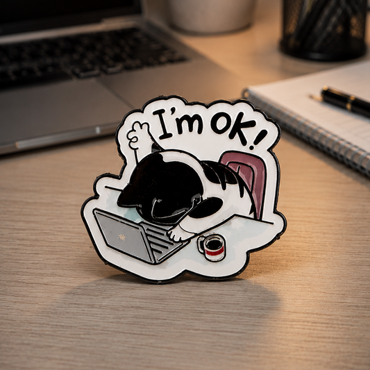I'm OK! (Black & White Cat)