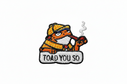 Toad You So Detective Organic Embroidered Sweatshirt