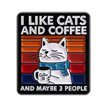 🐾☕ Cats, Coffee & Maybe 3 People Pin