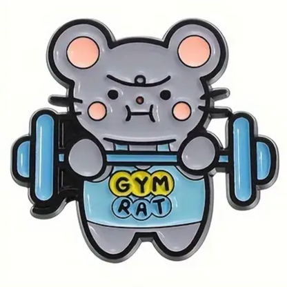 🏋️‍♂️ Gym Rat Pin