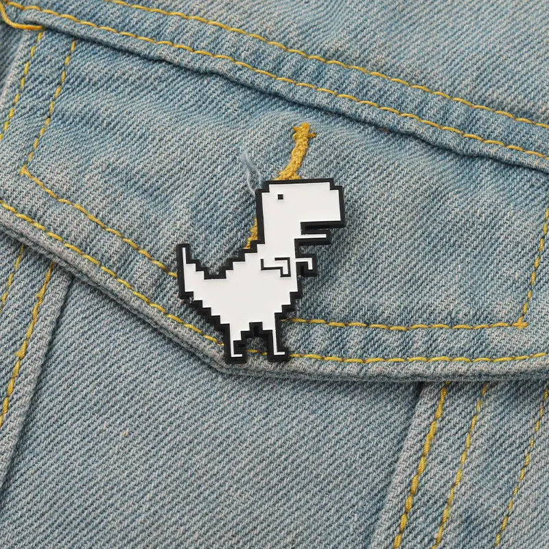 You Are Offline! (White T-Rex) Pin