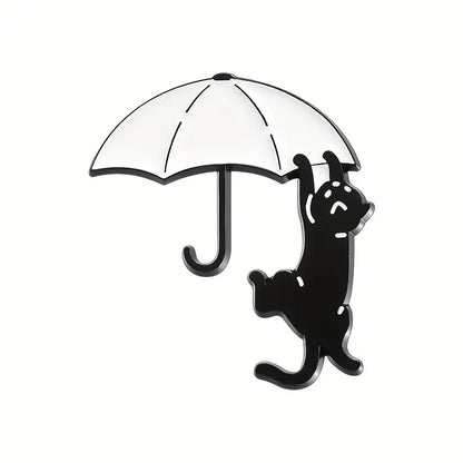 Cat & Umbrella Pin