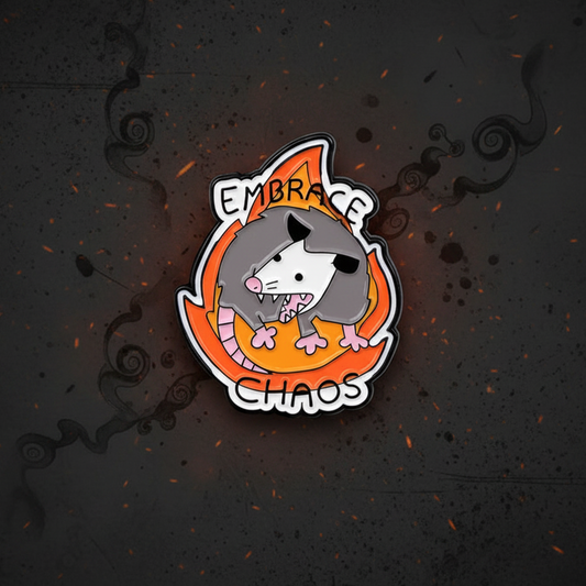 🔥🐀 Embrace Chaos Pin