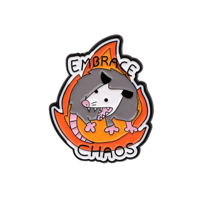 🔥🐀 Embrace Chaos Pin