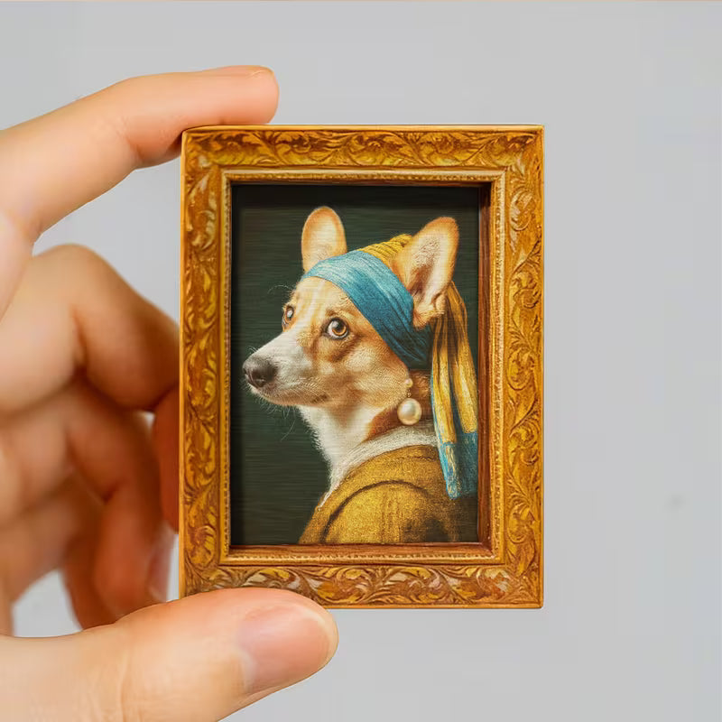 Corgi with Pearl Ears Magnet