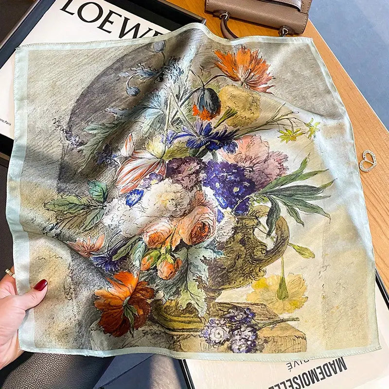 Garden Whisper Silk Scarf