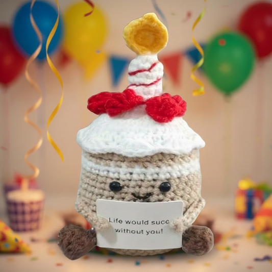 🎂 Handmade Crochet Birthday Cake