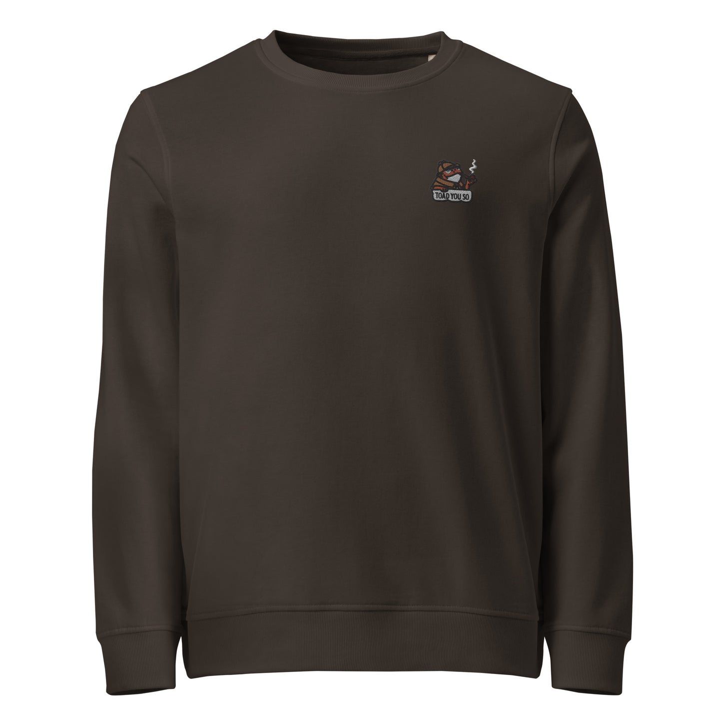 Toad You So Detective Organic Embroidered Sweatshirt