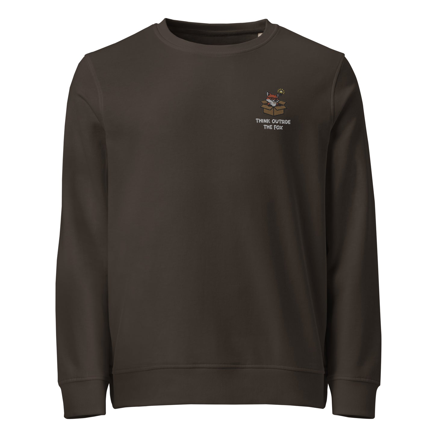 Think Outside The Fox Organic Embroidered Sweatshirt