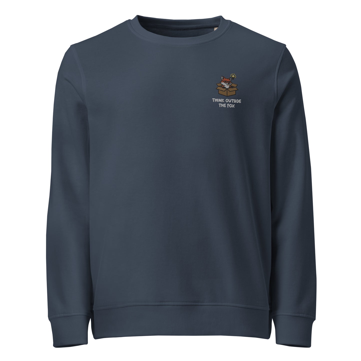 Think Outside The Fox Organic Embroidered Sweatshirt