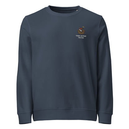 Think Outside The Fox Organic Embroidered Sweatshirt