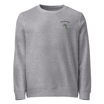 Stay Hydrated Duck Organic Embroidered Sweatshirt