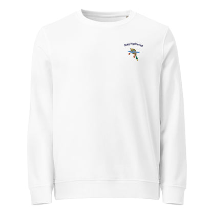 Stay Hydrated Duck Organic Embroidered Sweatshirt