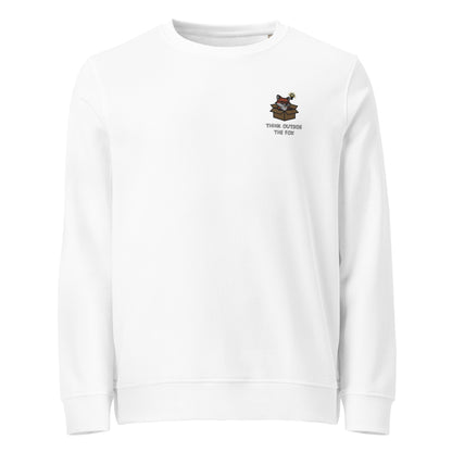 Think Outside The Fox Organic Embroidered Sweatshirt