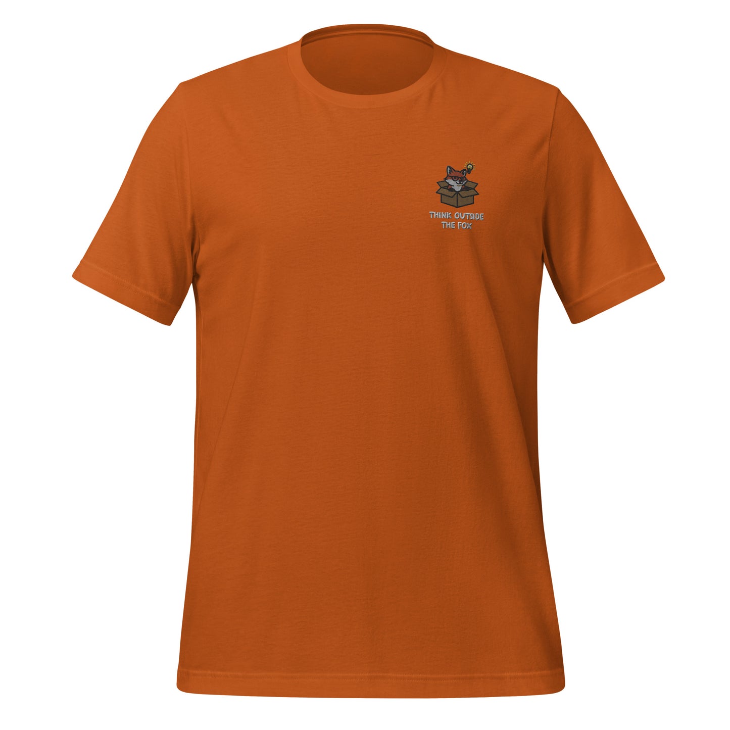 Think Outside The Fox Embroidered T-Shirt