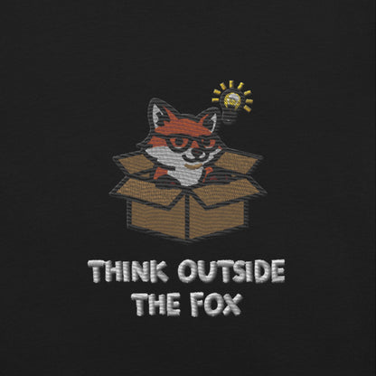 Think Outside The Fox Organic Embroidered Sweatshirt