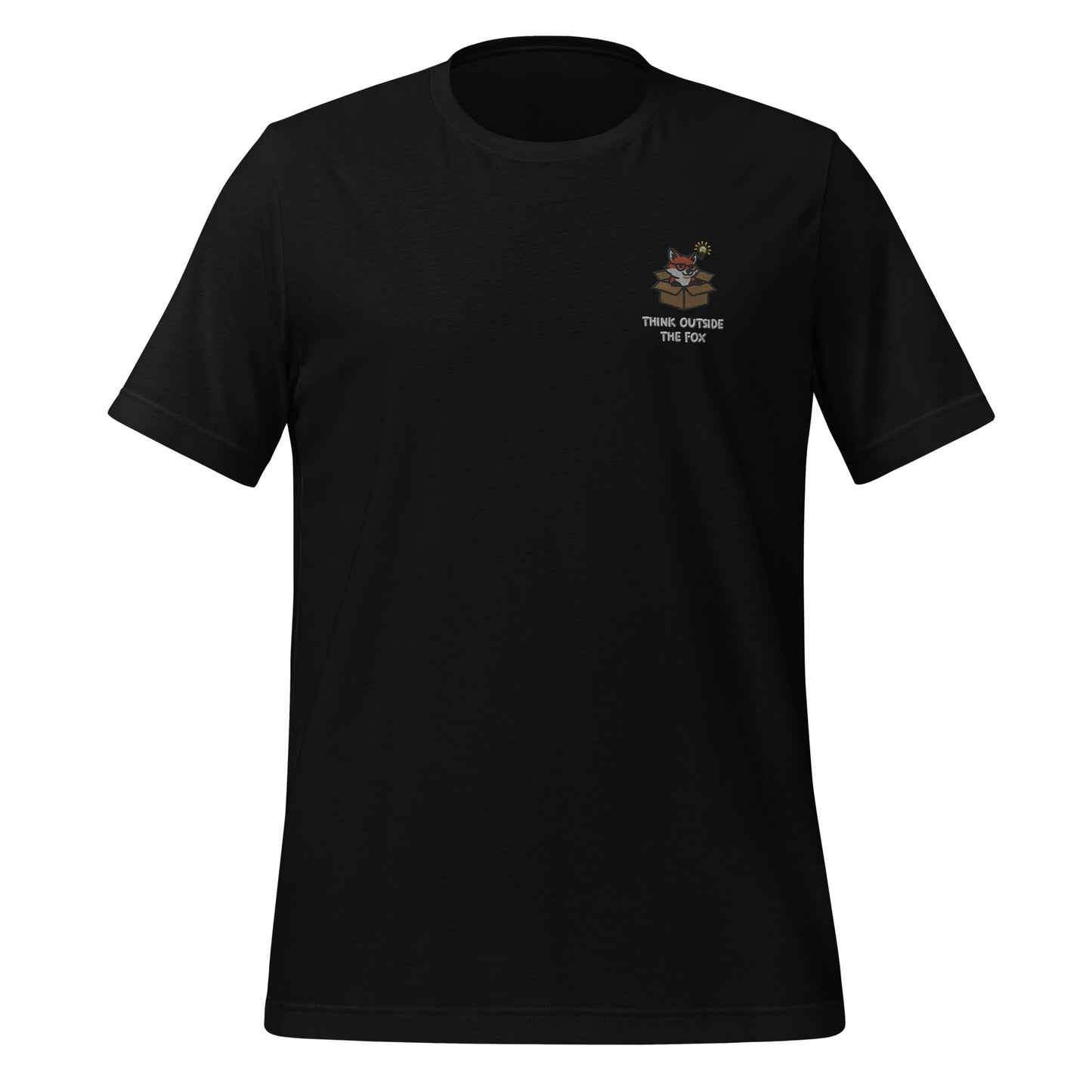Think Outside The Fox Embroidered T-Shirt